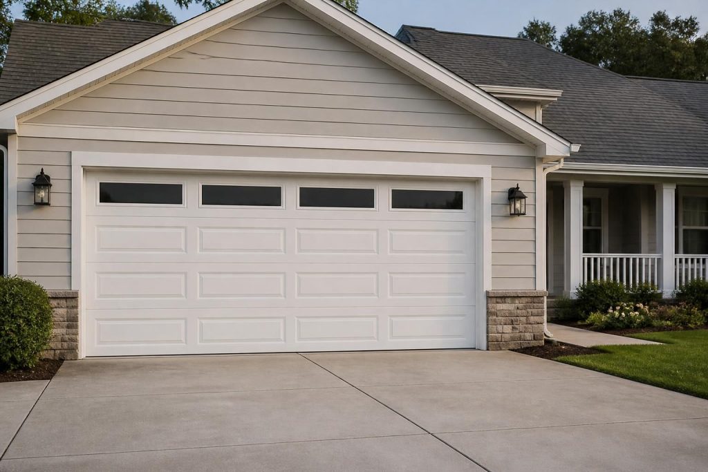 Finished garage door install